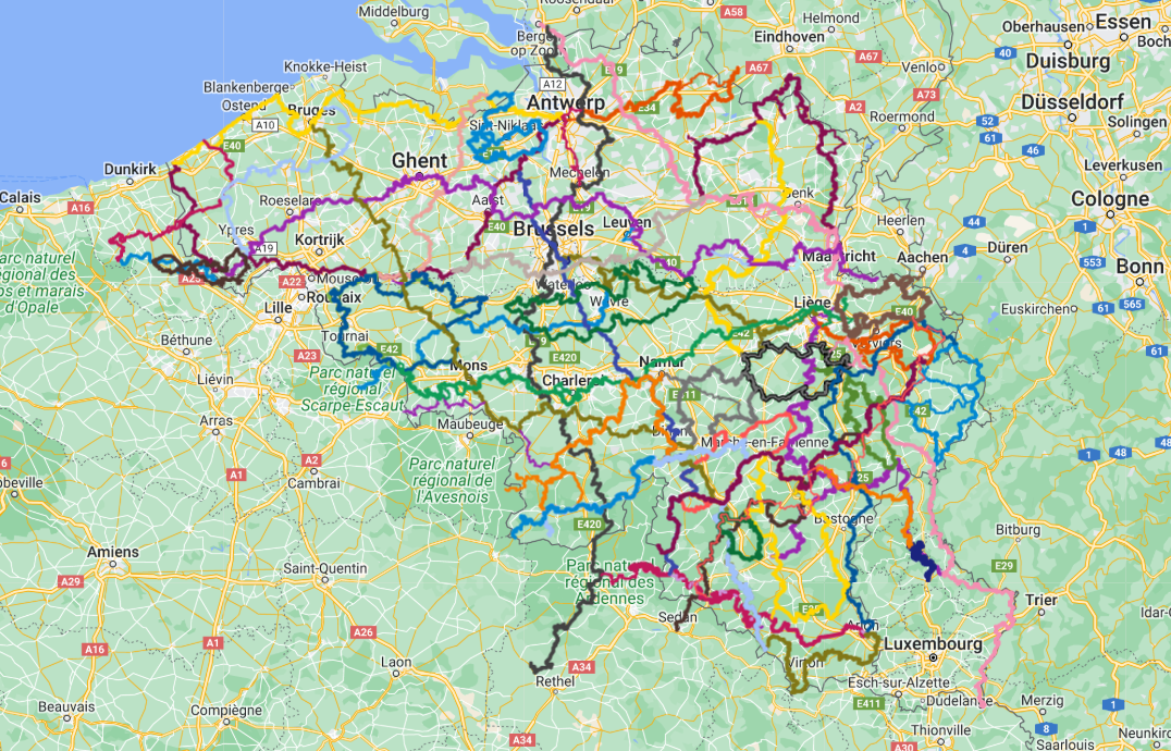 Makkelijk een overzichtskaart van al je wandelingen maken