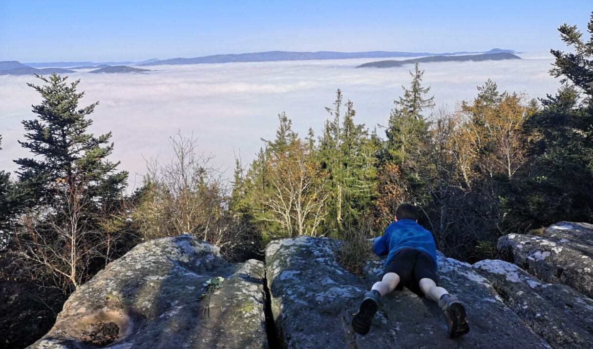 Dagtocht (Vogezen): Rotsen en uitzichten in het Massif du Taennchel (11,8 km)